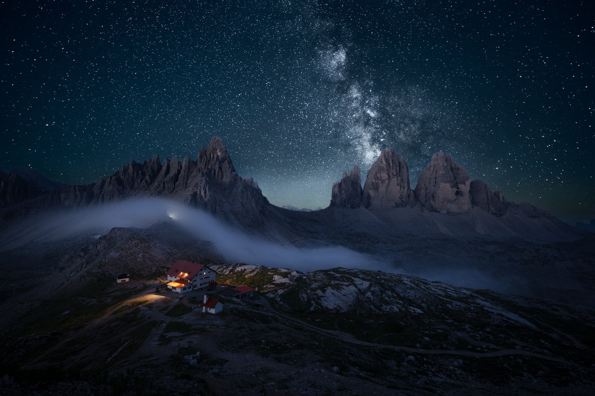 Night at Tre Cime Poster och Canvastavla