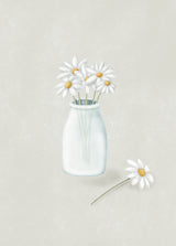 Daisy Flowers Poster och Canvastavla