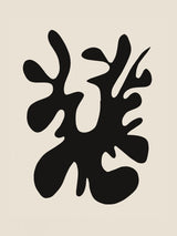 Black Coral Cut Out Poster och Canvastavla