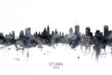 Ottawa Canada Skyline Poster och Canvastavla