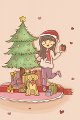 Warm Christmas Poster och Canvastavla