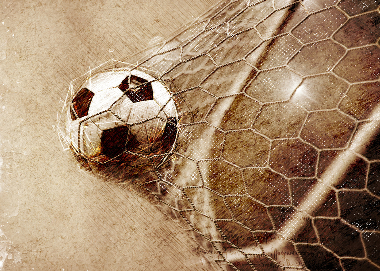 Football Soccer Sport Art 2 Poster och Canvastavla