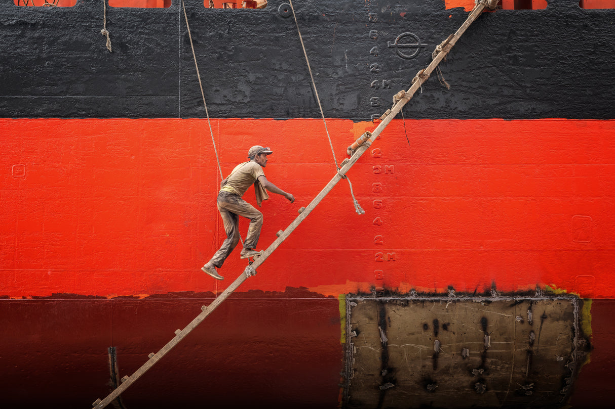 Shipyard Worker Poster och Canvastavla