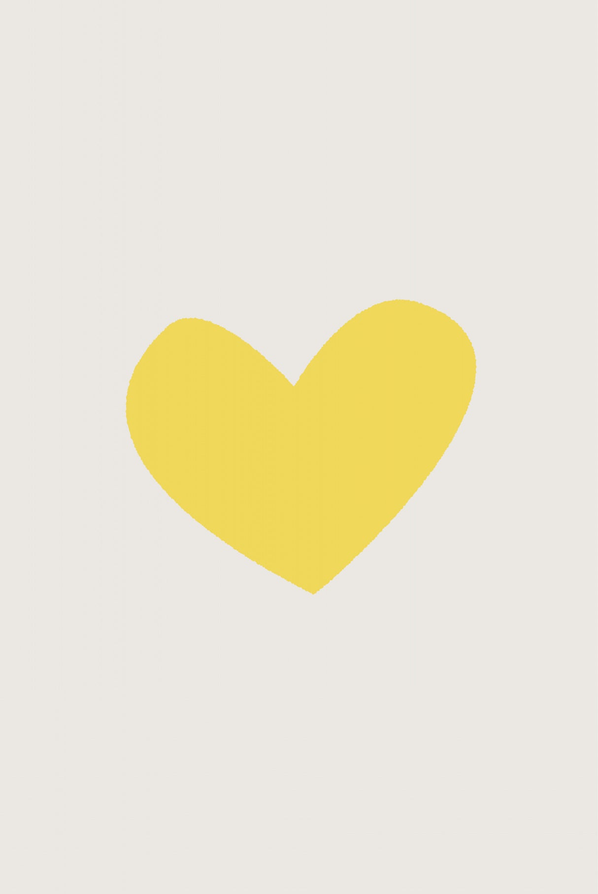 Heart Yellow Poster och Canvastavla