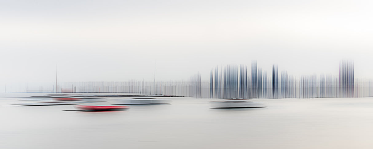 Boats in the Harbour Poster och Canvastavla