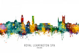 Royal Leamington Spa England Skyline Poster och Canvastavla