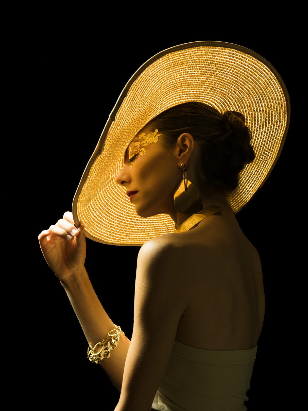 gold woman Poster och Canvastavla