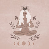 Meditasyon Ay Evreleri Poster och Canvastavla