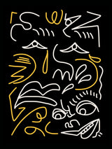 Line Art Portraits and Faces Poster och Canvastavla