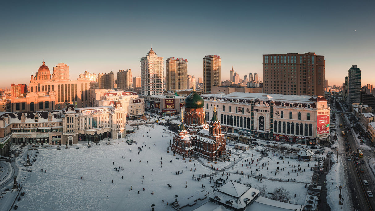 Harbin Saint Sophia Cathedral Poster och Canvastavla