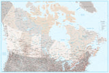 Detailed map of Canada, Lincoln Poster och Canvastavla