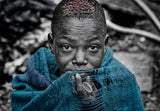 Surmi child - Ethiopia Poster och Canvastavla