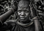 Surmi tribe woman - Ethiopia Poster och Canvastavla