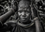 Surmi tribe woman - Ethiopia Poster och Canvastavla