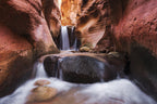 Canyon Waterfall Poster och Canvastavla