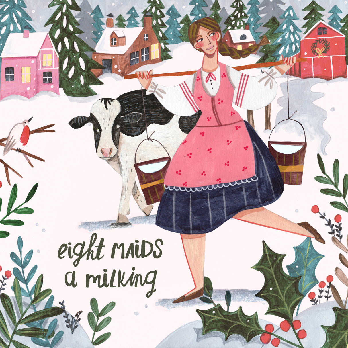 Eight Maids a Milking Poster och Canvastavla