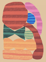 Abstract Stripe Minimal Collage 15 Poster och Canvastavla