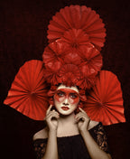 Chinese Red Art Poster och Canvastavla