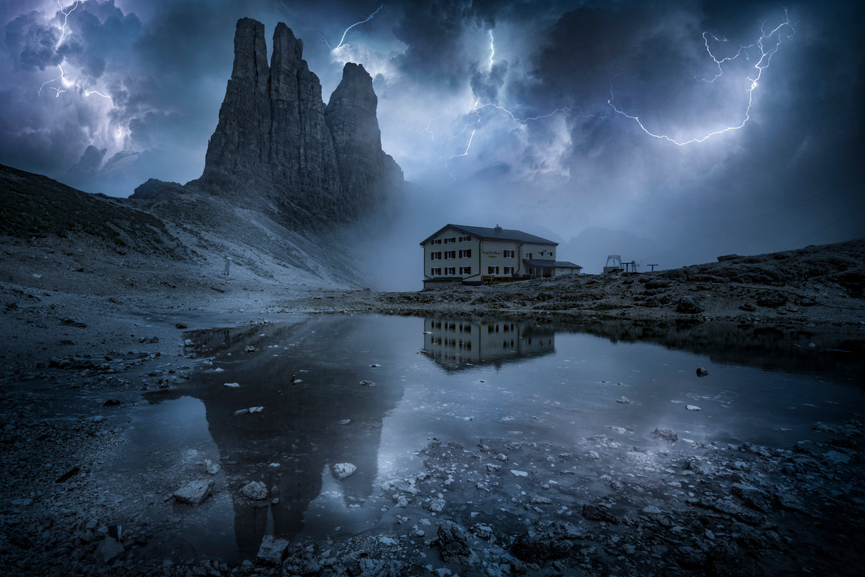 Thunderstorm in the Dolomites Poster och Canvastavla