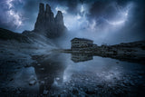 Thunderstorm in the Dolomites Poster och Canvastavla