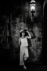 Girl under street light Poster och Canvastavla