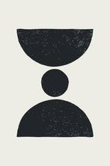 Black Abstract Shapes Series #3 Poster och Canvastavla