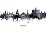 Havana Cuba Skyline Poster och Canvastavla