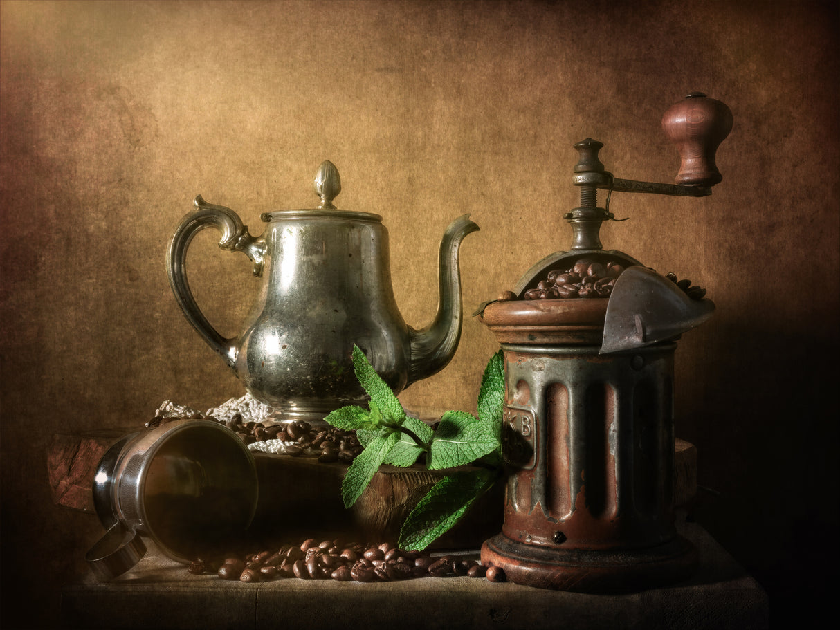 Mint and coffee Poster och Canvastavla