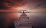 Amanecer en el balneario Poster och Canvastavla