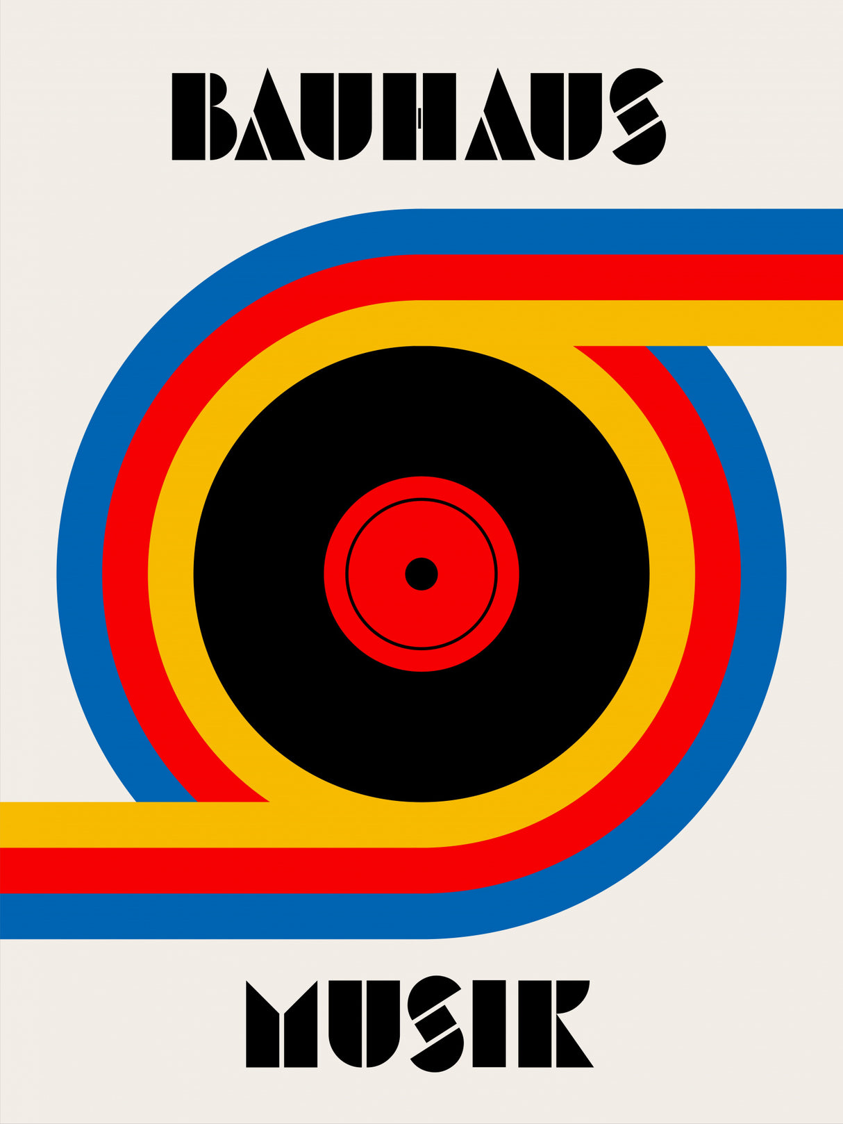 Bauhaus Musik Vinyl Poster och Canvastavla