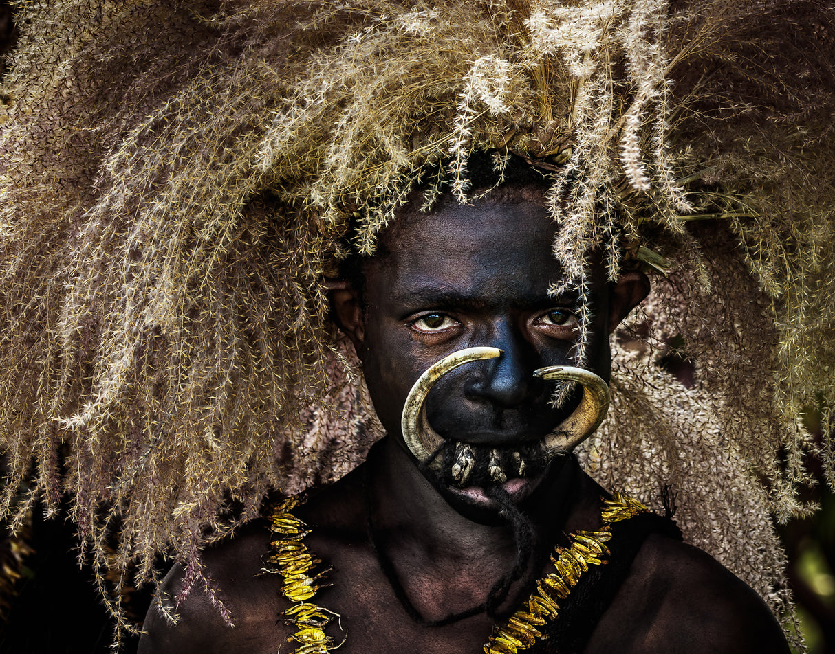 Papua New Guinea Portrait Poster och Canvastavla