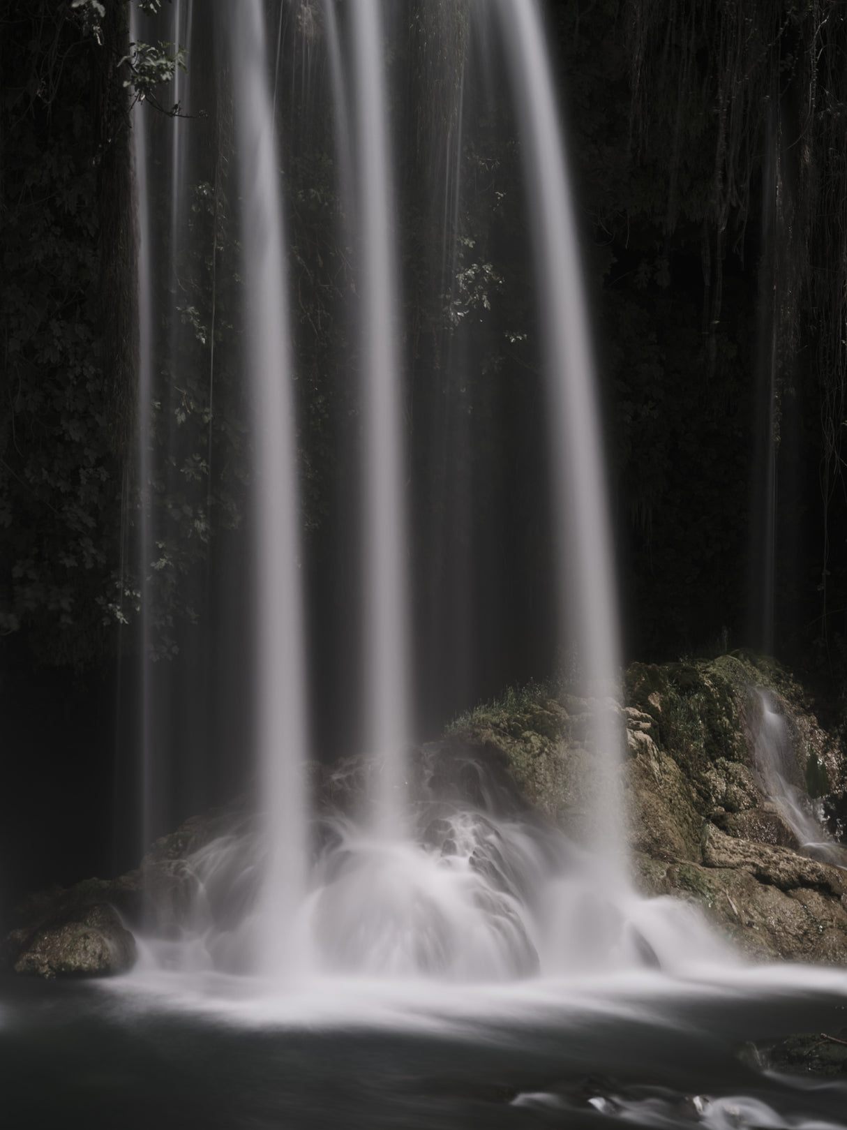 beautiful waterfall in the mountain Poster och Canvastavla