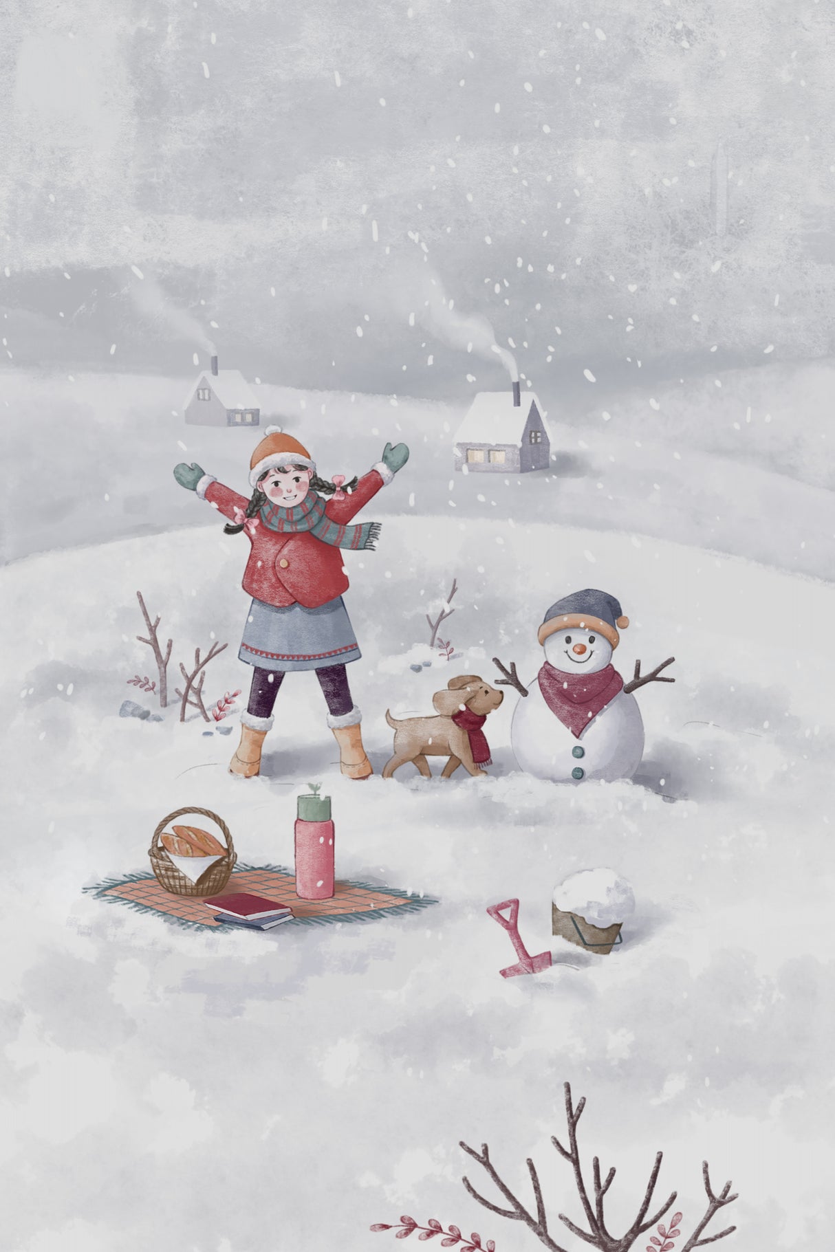 Winter Girl (1) Poster och Canvastavla
