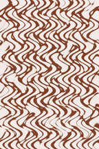 Beige Wavey Zig Zag Pattern Poster och Canvastavla