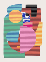 Abstract Stripe Minimal Collage 21 Poster och Canvastavla