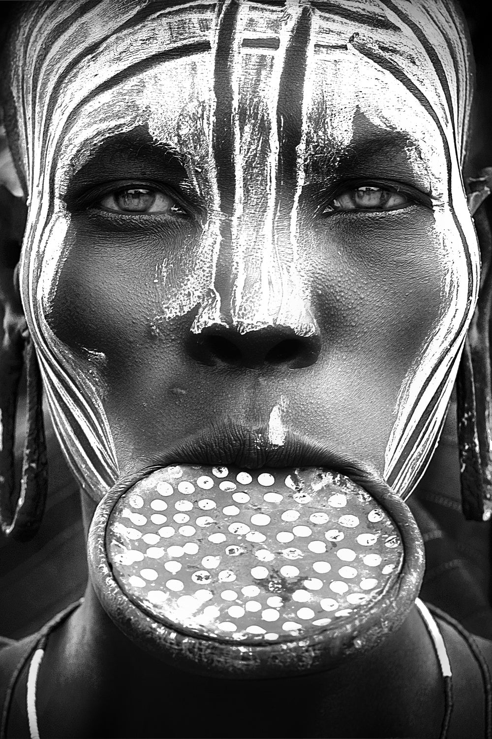 Tribal beauty - Ethiopia, Mursi people Poster och Canvastavla