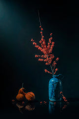 Orange Berry and Gourd Poster och Canvastavla