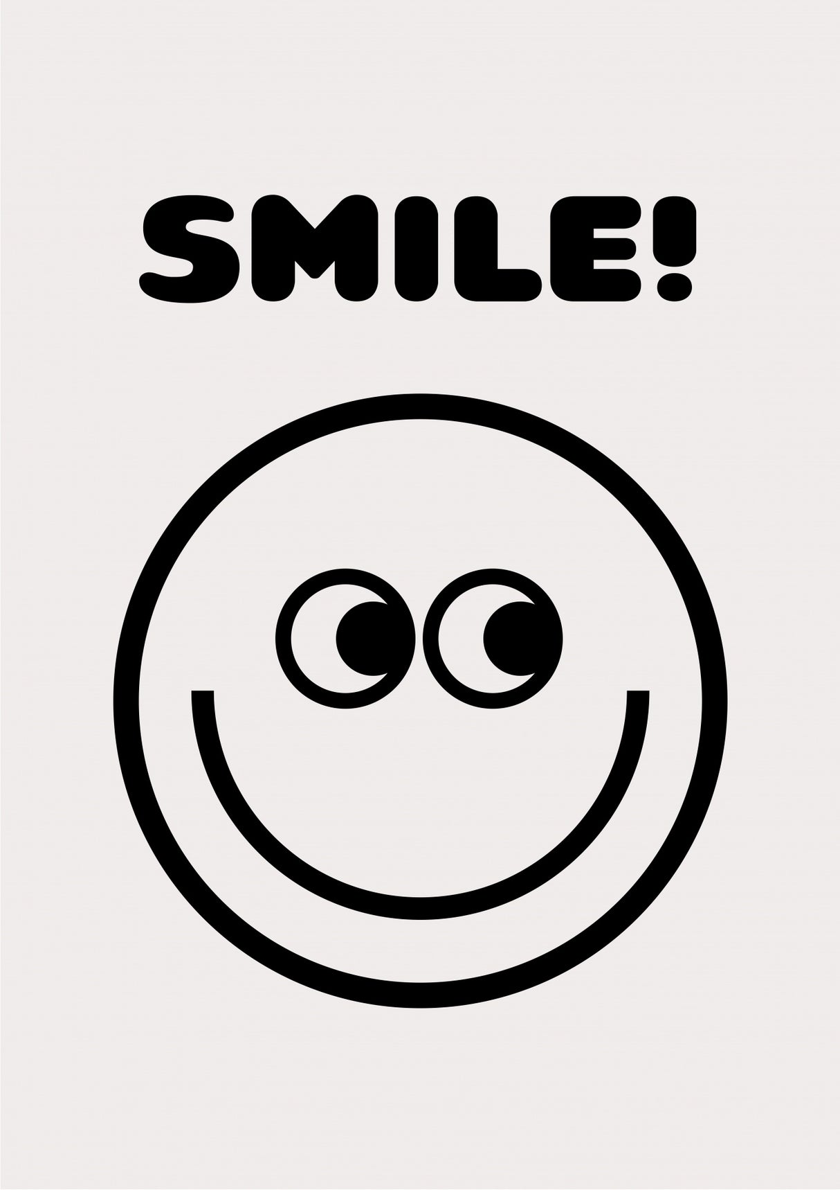 Smile Poster och Canvastavla