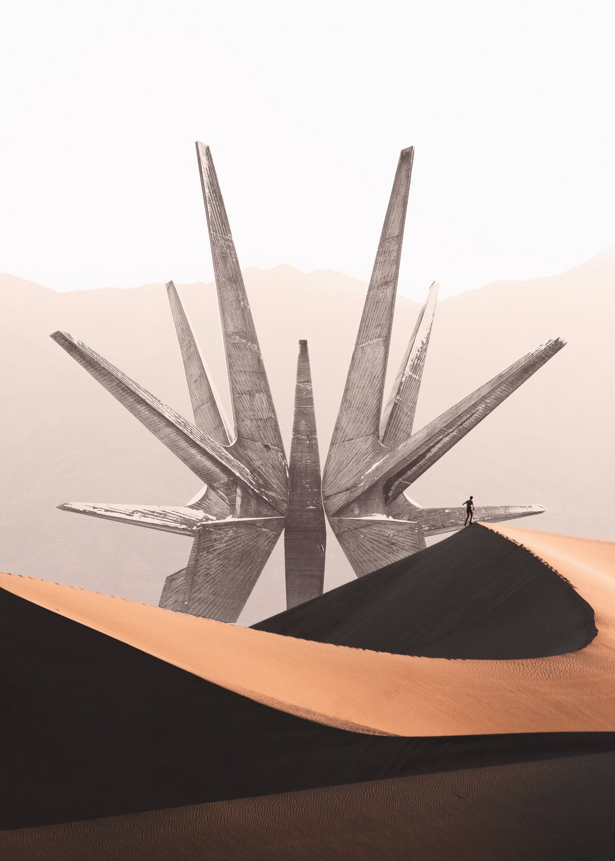 Spaceship Sand Dunes Poster och Canvastavla