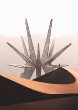 Spaceship Sand Dunes Poster och Canvastavla