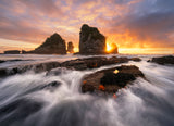 Sunset West Coast Poster och Canvastavla