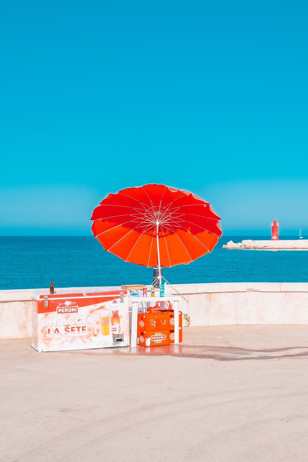 Red Summer Poster och Canvastavla