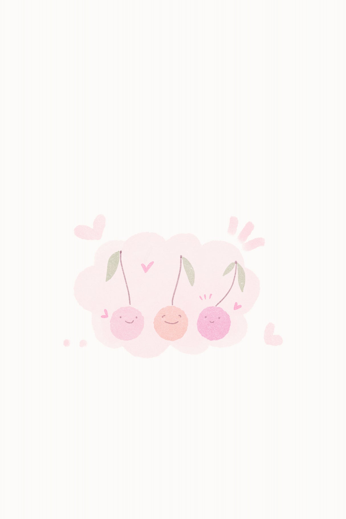 Cherry Pastel Poster och Canvastavla