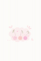 Cherry Pastel Poster och Canvastavla