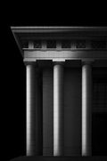 Roman column B&amp;W Poster och Canvastavla