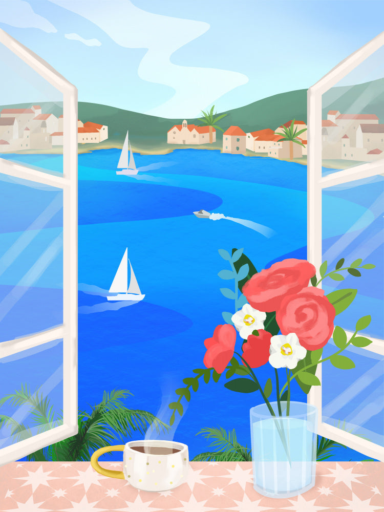 Island View Poster PL Petra Lidze poster