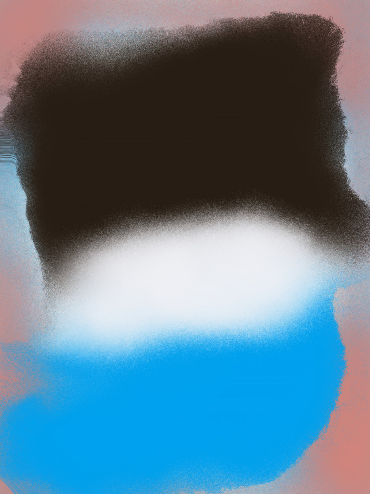White Divide Abstract Liquify Poster och Canvastavla