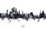 York England Skyline Poster och Canvastavla