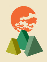 Cubic Landscape Poster och Canvastavla