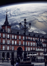 Plaza Mayor Madrid Space Poster och Canvastavla